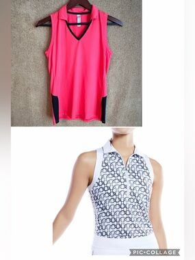 Women’s Inphorm Sleeveless Tennis/Golf Tops size Medium (selling as a set)